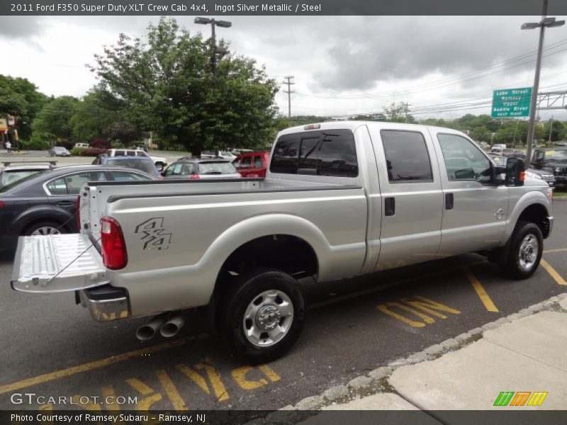 Ingot Silver Metallic / Steel 2011 Ford F350 Super Duty XLT Crew Cab 4x4