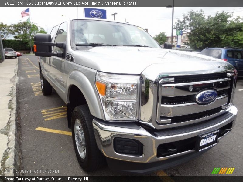 Ingot Silver Metallic / Steel 2011 Ford F350 Super Duty XLT Crew Cab 4x4