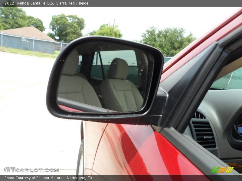 Sierra Red / Beige 2012 Hyundai Santa Fe GLS