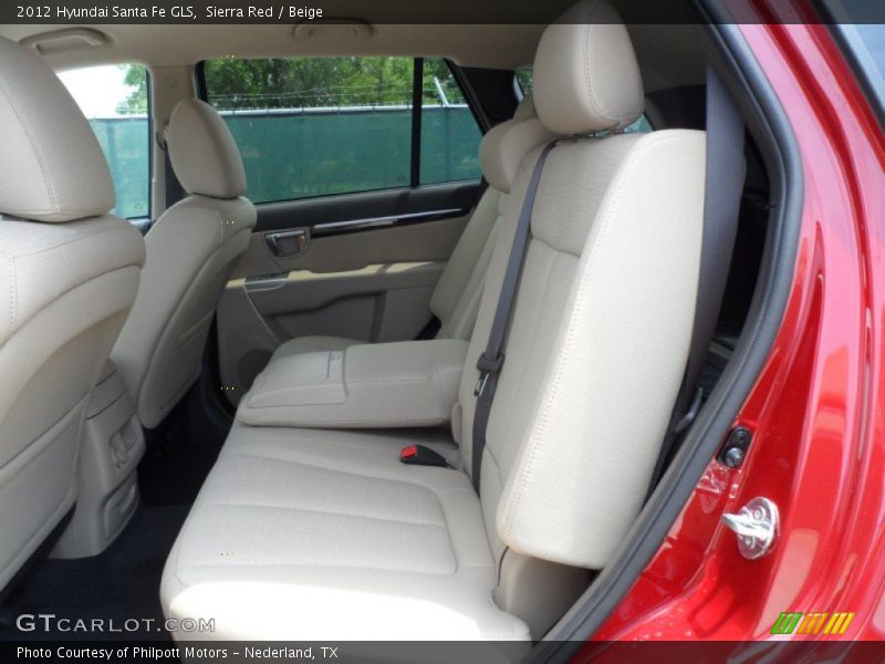 Sierra Red / Beige 2012 Hyundai Santa Fe GLS