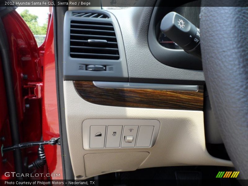 Sierra Red / Beige 2012 Hyundai Santa Fe GLS