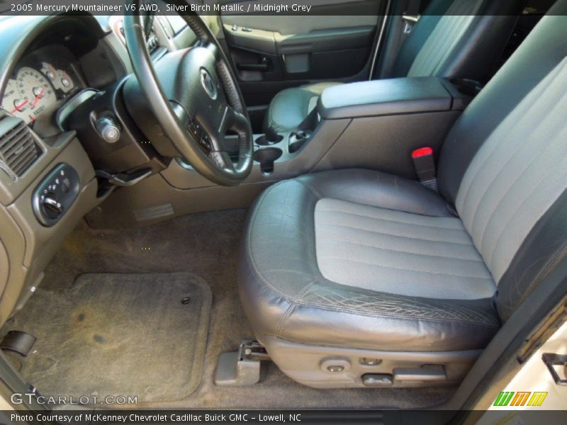 Silver Birch Metallic / Midnight Grey 2005 Mercury Mountaineer V6 AWD