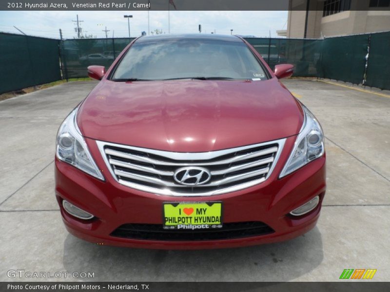 Venetian Red Pearl / Camel 2012 Hyundai Azera