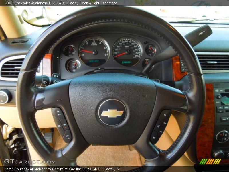 Black / Ebony/Light Cashmere 2007 Chevrolet Avalanche LTZ 4WD