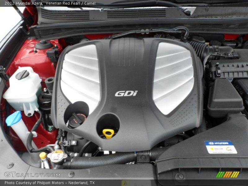  2012 Azera  Engine - 3.3 Liter GDI DOHC 24-Valve Dual-CVVT V6