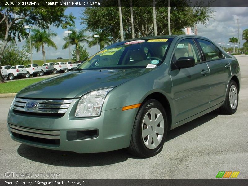 Titanium Green Metallic / Camel 2006 Ford Fusion S