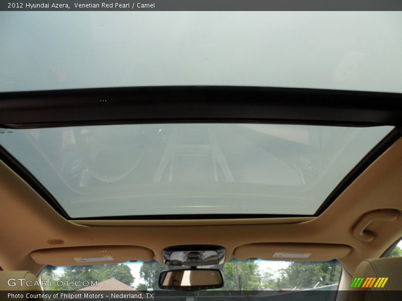 Sunroof of 2012 Azera 