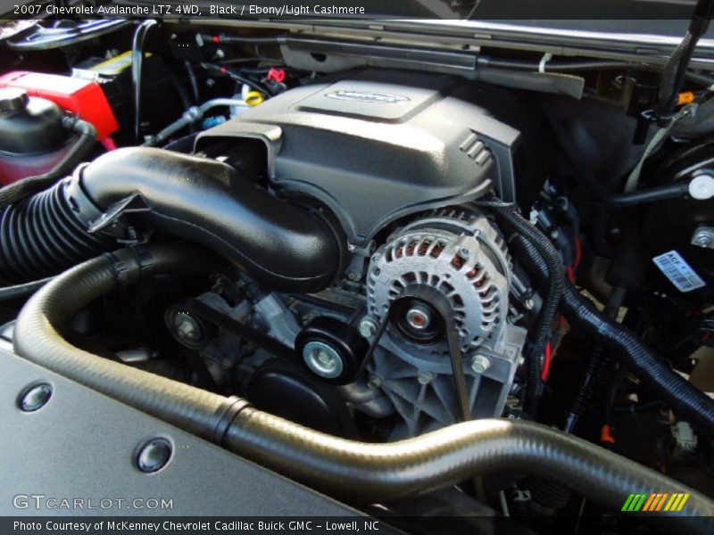 Black / Ebony/Light Cashmere 2007 Chevrolet Avalanche LTZ 4WD
