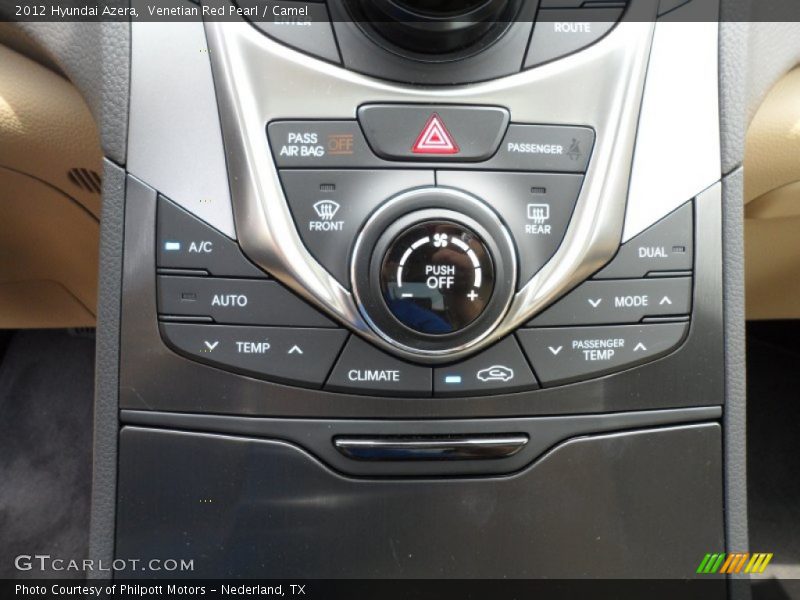 Controls of 2012 Azera 