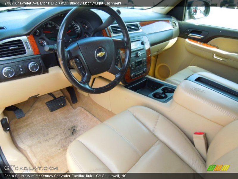 Black / Ebony/Light Cashmere 2007 Chevrolet Avalanche LTZ 4WD