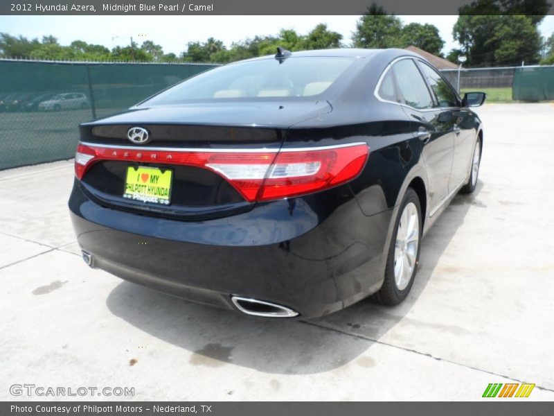 Midnight Blue Pearl / Camel 2012 Hyundai Azera
