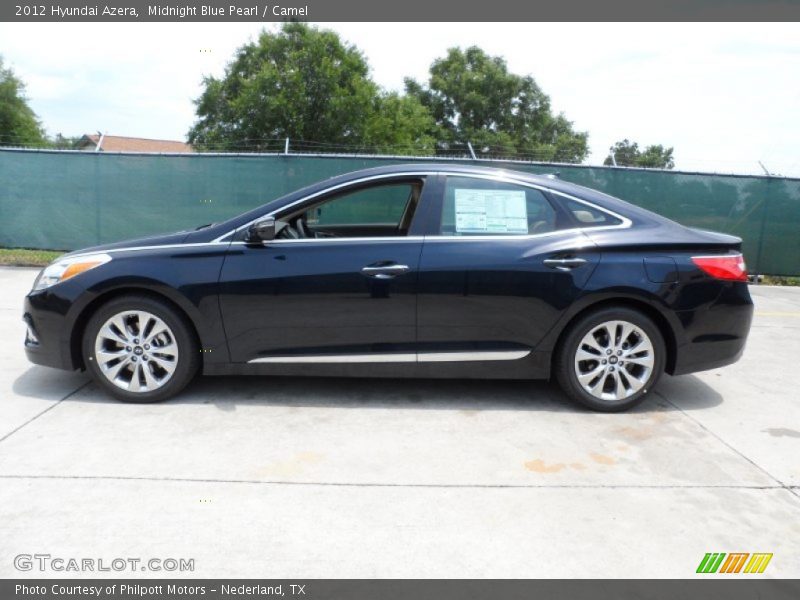 Midnight Blue Pearl / Camel 2012 Hyundai Azera