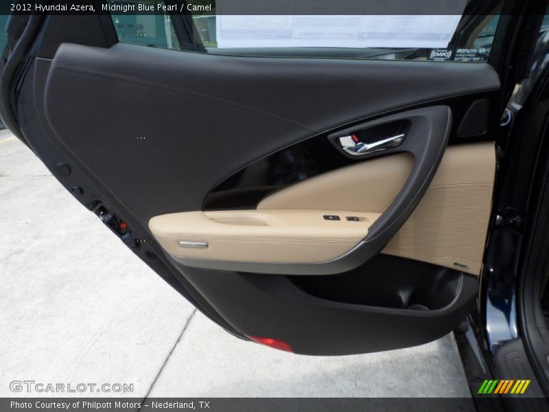 Midnight Blue Pearl / Camel 2012 Hyundai Azera