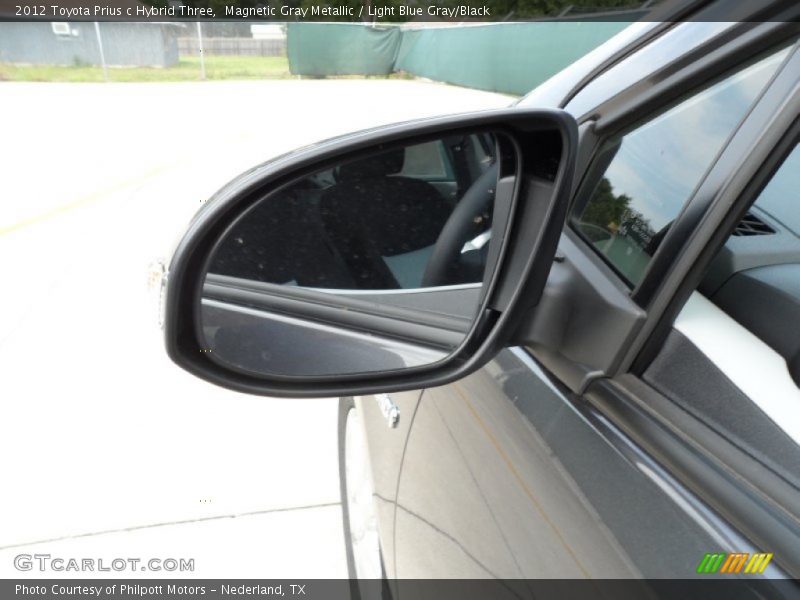 Magnetic Gray Metallic / Light Blue Gray/Black 2012 Toyota Prius c Hybrid Three