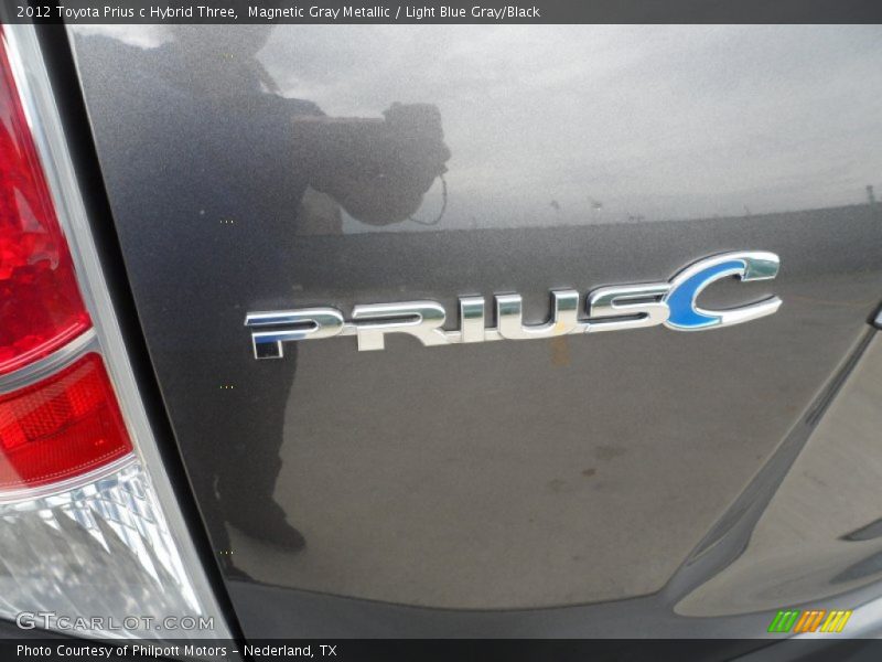 Magnetic Gray Metallic / Light Blue Gray/Black 2012 Toyota Prius c Hybrid Three