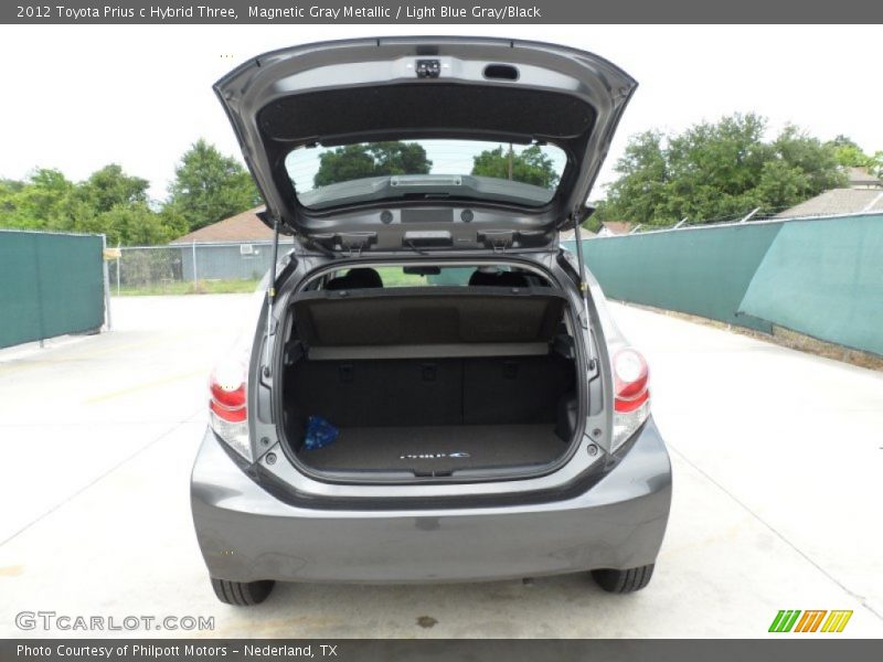 Magnetic Gray Metallic / Light Blue Gray/Black 2012 Toyota Prius c Hybrid Three