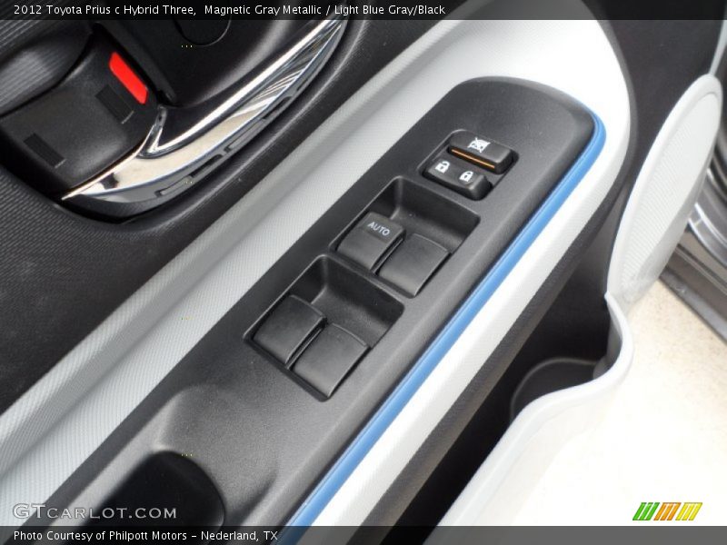 Magnetic Gray Metallic / Light Blue Gray/Black 2012 Toyota Prius c Hybrid Three