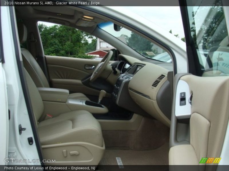 Glacier White Pearl / Beige 2010 Nissan Murano SL AWD