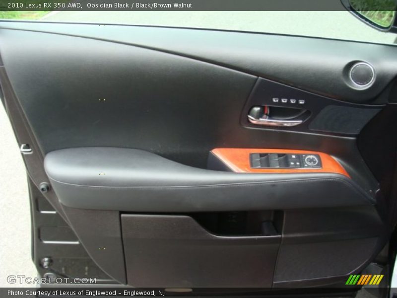 Obsidian Black / Black/Brown Walnut 2010 Lexus RX 350 AWD