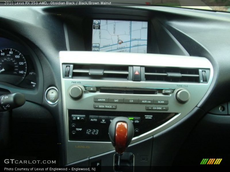 Obsidian Black / Black/Brown Walnut 2010 Lexus RX 350 AWD