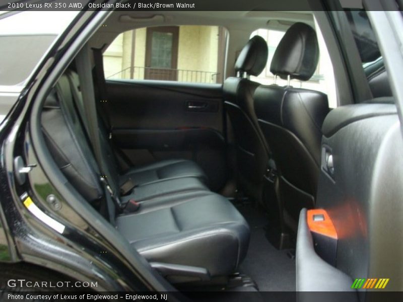 Obsidian Black / Black/Brown Walnut 2010 Lexus RX 350 AWD