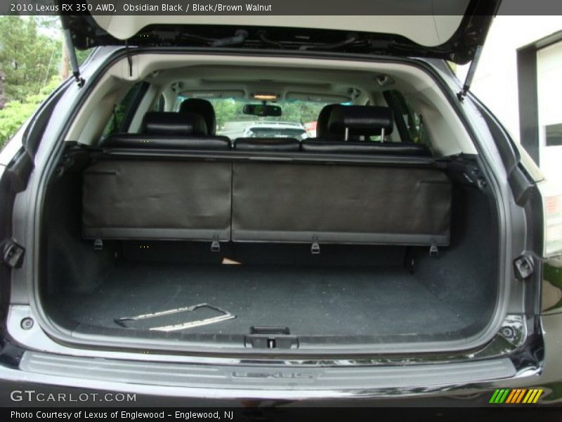 Obsidian Black / Black/Brown Walnut 2010 Lexus RX 350 AWD
