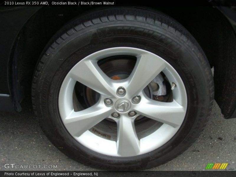Obsidian Black / Black/Brown Walnut 2010 Lexus RX 350 AWD