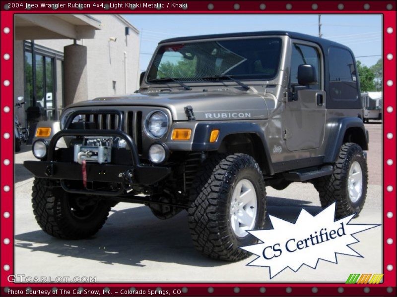 Light Khaki Metallic / Khaki 2004 Jeep Wrangler Rubicon 4x4