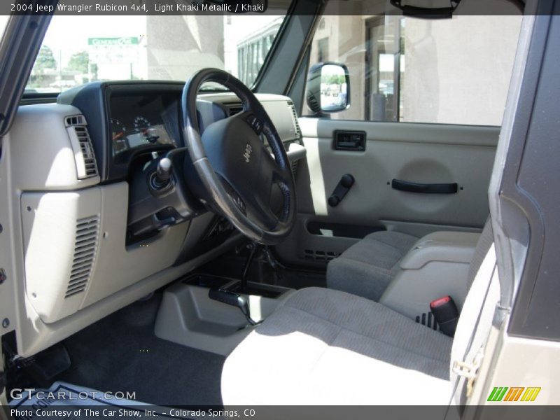 Light Khaki Metallic / Khaki 2004 Jeep Wrangler Rubicon 4x4
