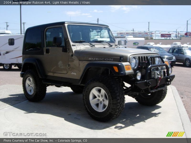Light Khaki Metallic / Khaki 2004 Jeep Wrangler Rubicon 4x4