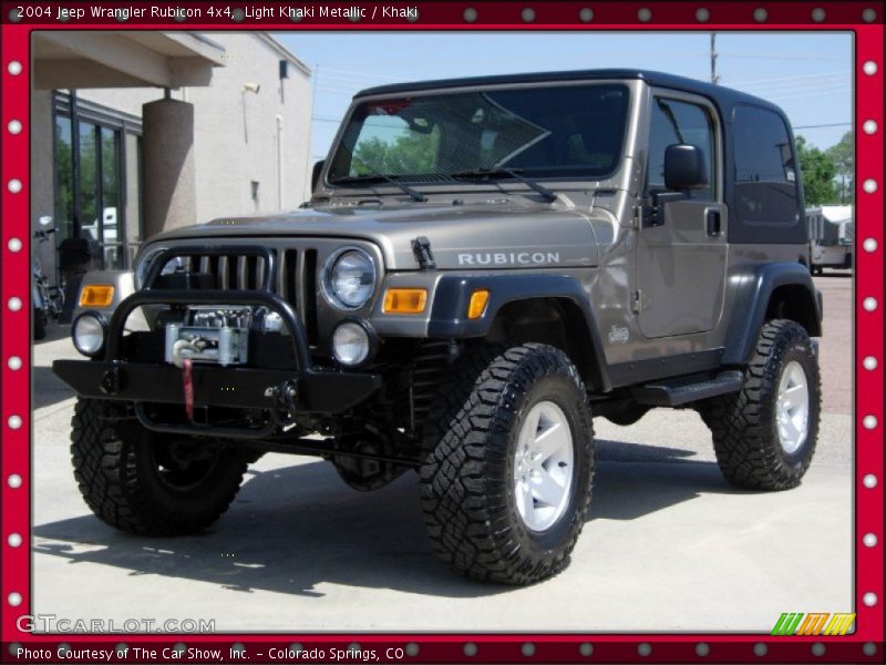 Light Khaki Metallic / Khaki 2004 Jeep Wrangler Rubicon 4x4