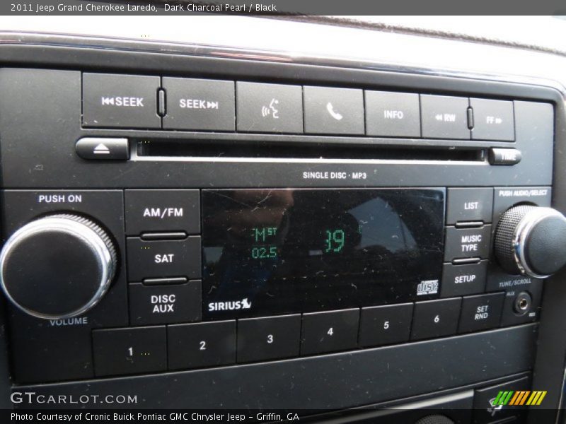 Dark Charcoal Pearl / Black 2011 Jeep Grand Cherokee Laredo