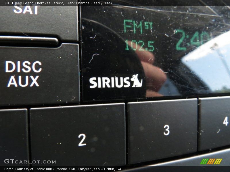 Dark Charcoal Pearl / Black 2011 Jeep Grand Cherokee Laredo