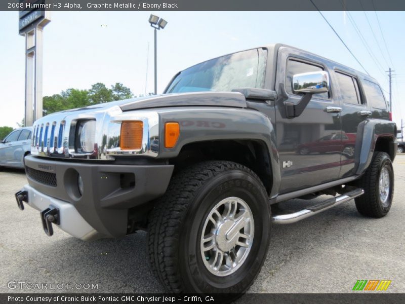 Graphite Metallic / Ebony Black 2008 Hummer H3 Alpha