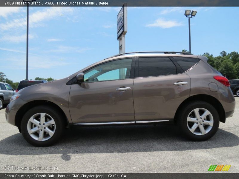 Tinted Bronze Metallic / Beige 2009 Nissan Murano S AWD