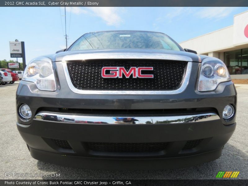 Cyber Gray Metallic / Ebony 2012 GMC Acadia SLE