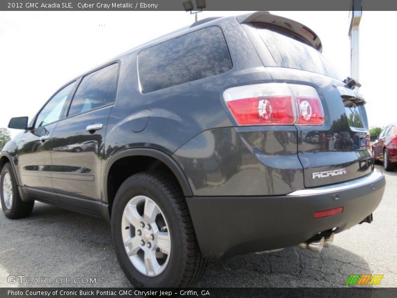 Cyber Gray Metallic / Ebony 2012 GMC Acadia SLE