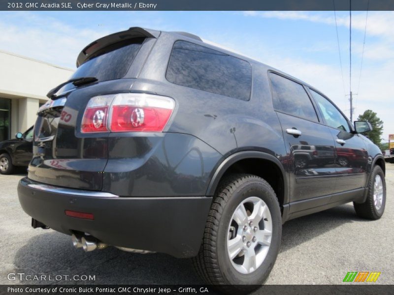 Cyber Gray Metallic / Ebony 2012 GMC Acadia SLE