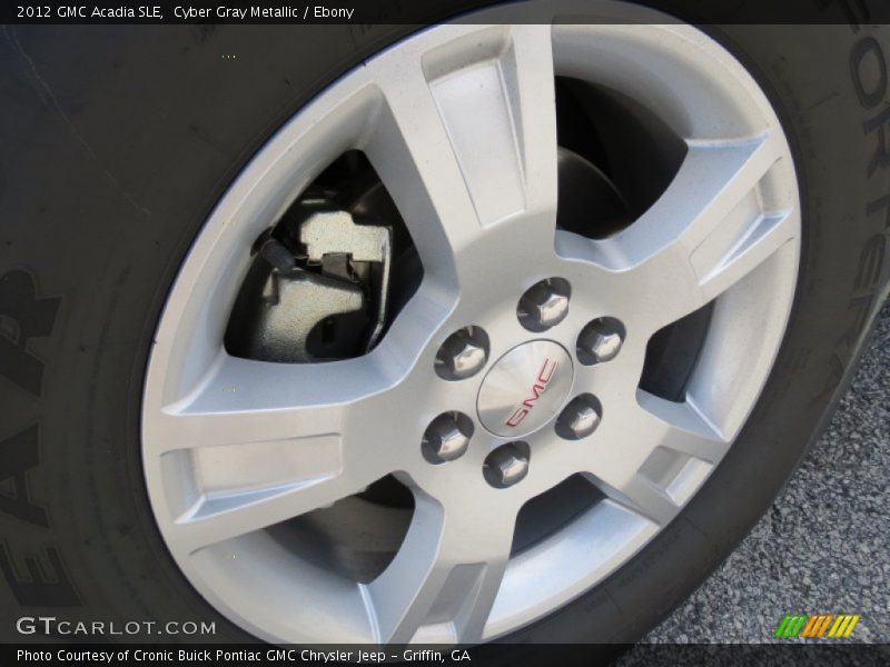 Cyber Gray Metallic / Ebony 2012 GMC Acadia SLE