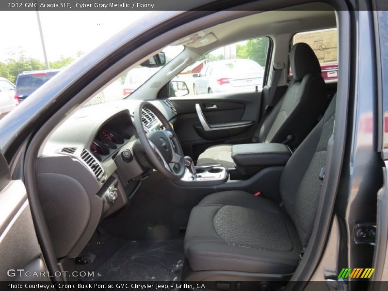 Cyber Gray Metallic / Ebony 2012 GMC Acadia SLE