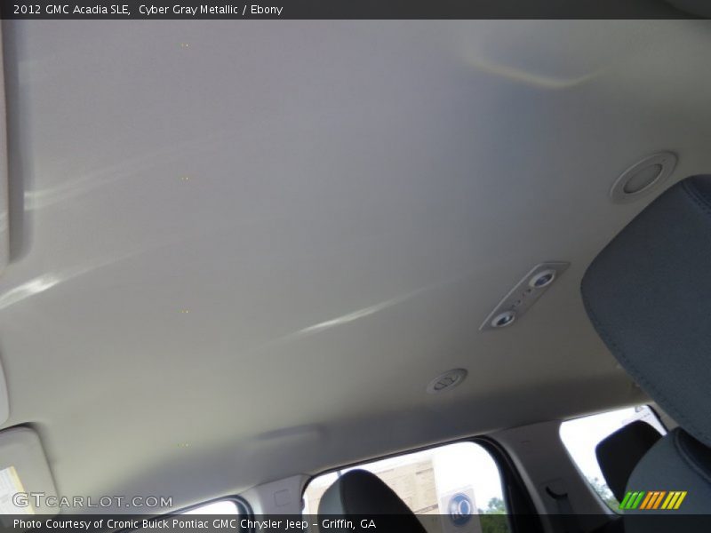 Cyber Gray Metallic / Ebony 2012 GMC Acadia SLE