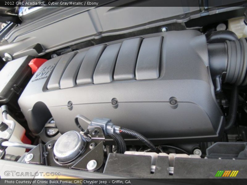 Cyber Gray Metallic / Ebony 2012 GMC Acadia SLE
