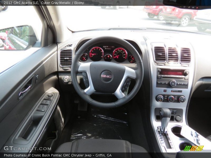 Cyber Gray Metallic / Ebony 2012 GMC Acadia SLE