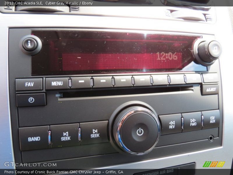 Cyber Gray Metallic / Ebony 2012 GMC Acadia SLE