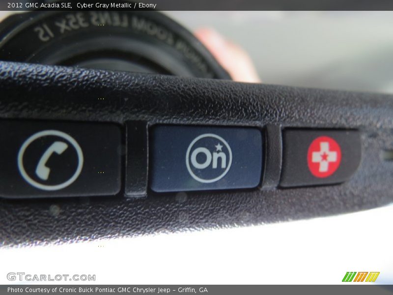 Cyber Gray Metallic / Ebony 2012 GMC Acadia SLE