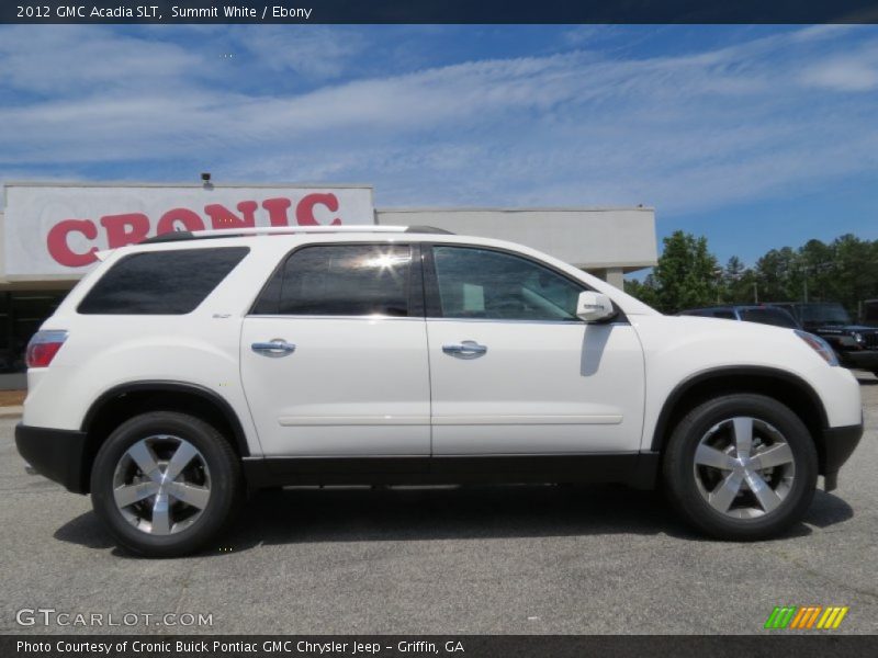 Summit White / Ebony 2012 GMC Acadia SLT