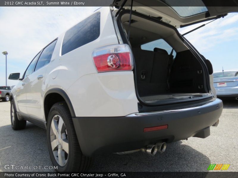 Summit White / Ebony 2012 GMC Acadia SLT