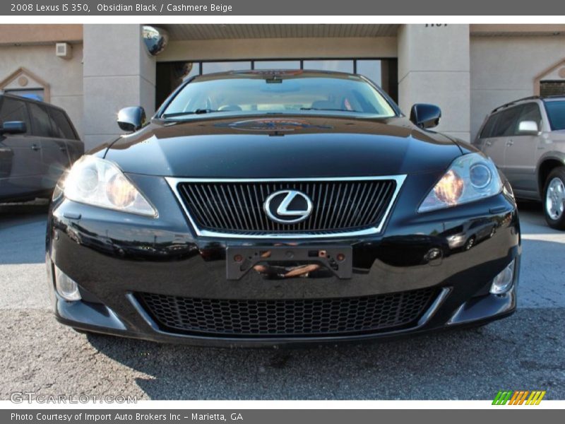 Obsidian Black / Cashmere Beige 2008 Lexus IS 350