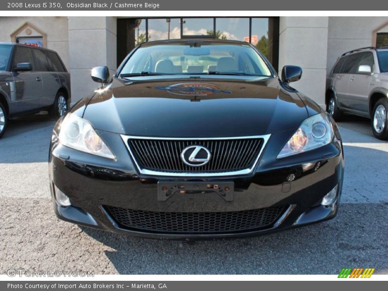 Obsidian Black / Cashmere Beige 2008 Lexus IS 350