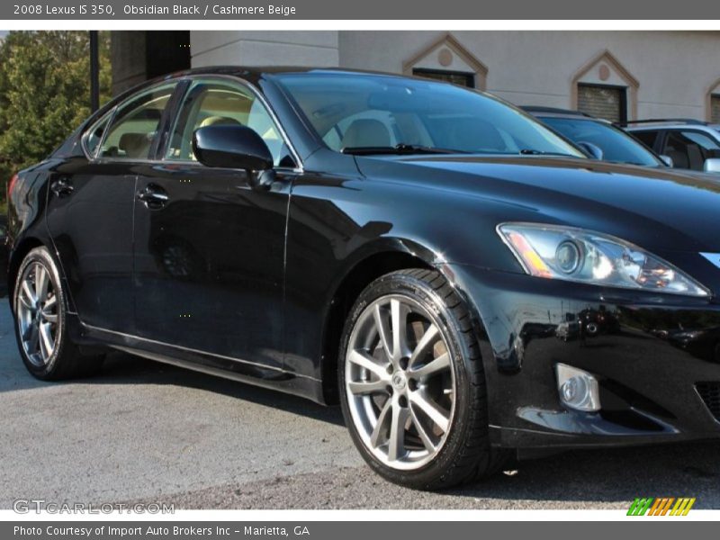 Obsidian Black / Cashmere Beige 2008 Lexus IS 350